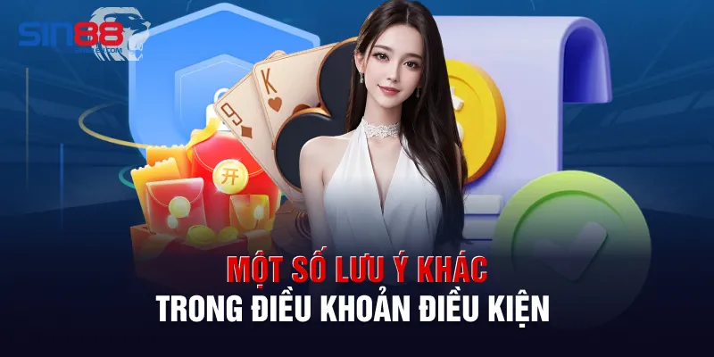 Một số lưu ý khác trong điều khoản điều kiện