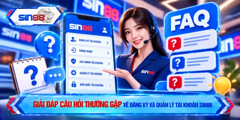 Giải đáp câu hỏi thường gặp về đăng ký và quản lý tài khoản SIN88