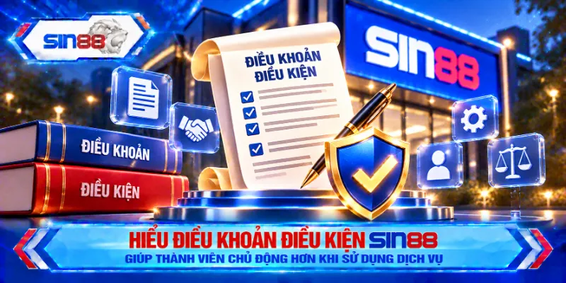 Hiểu điều khoản điều kiện SIN88 giúp thành viên chủ động hơn khi sử dụng dịch vụ