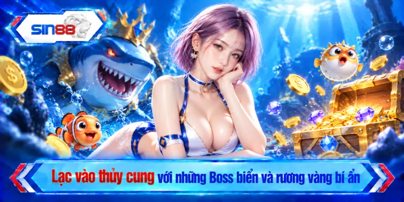 Lạc vào thủy cung với những Boss biển và rương vàng bí ẩn