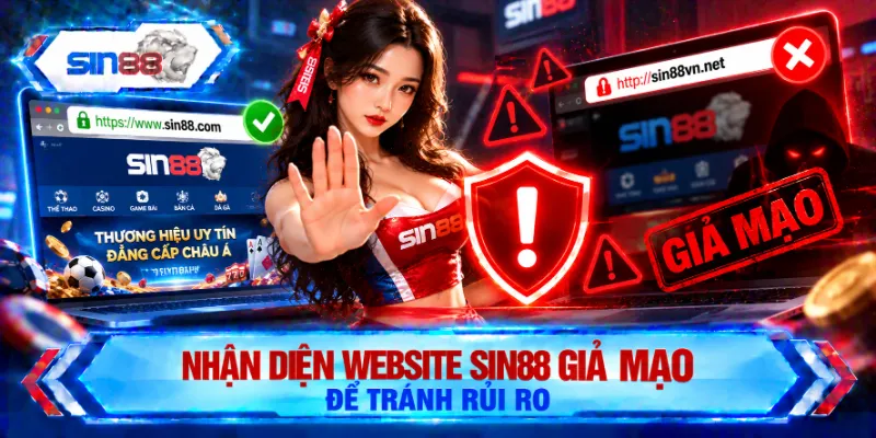 Nhận diện website SIN88 giả mạo để tránh rủi ro