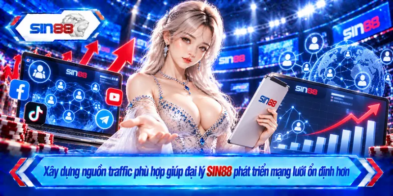 Xây dựng nguồn traffic phù hợp giúp đại lý SIN88 phát triển mạng lưới ổn định hơn